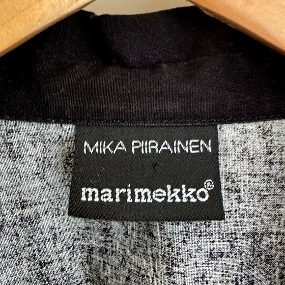Vintage Marimekko Lanketti cotton blouse M marked 40/12 Mika Piirainen design - Picture 4 of 5